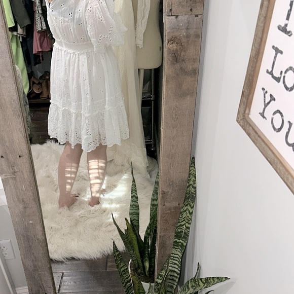 TiMo white lace dress boho size medium - Picture 6 of 10